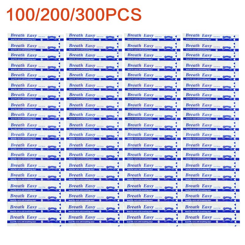 300/200/100PCS Breath Nasal Strips Right Aid Stop Snoring Nose Patch Good Sleeping Patch Product Easier Breath Sleep Aid Decive