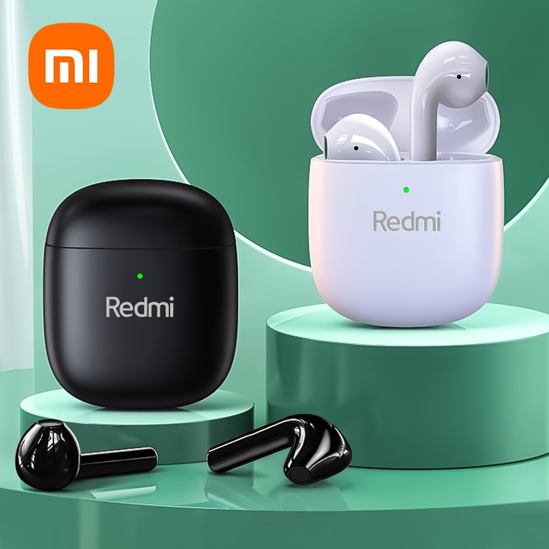 XIAOMI Bluetooth Earphones Redmi Wireless Headphones TWS Earbuds Headsets HIFI Stereo USB With Mic For Sports Games Phones